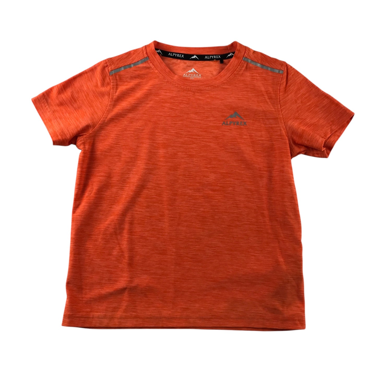 Alpyrex 5-6 years orange sport t-shirt polyester elastane