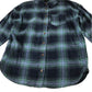 Art Class 10-12 years blue tartan check shirt cotton rayon