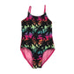 Art Class 7-8 years black and multicolour swim costume palm trees polyester elastane