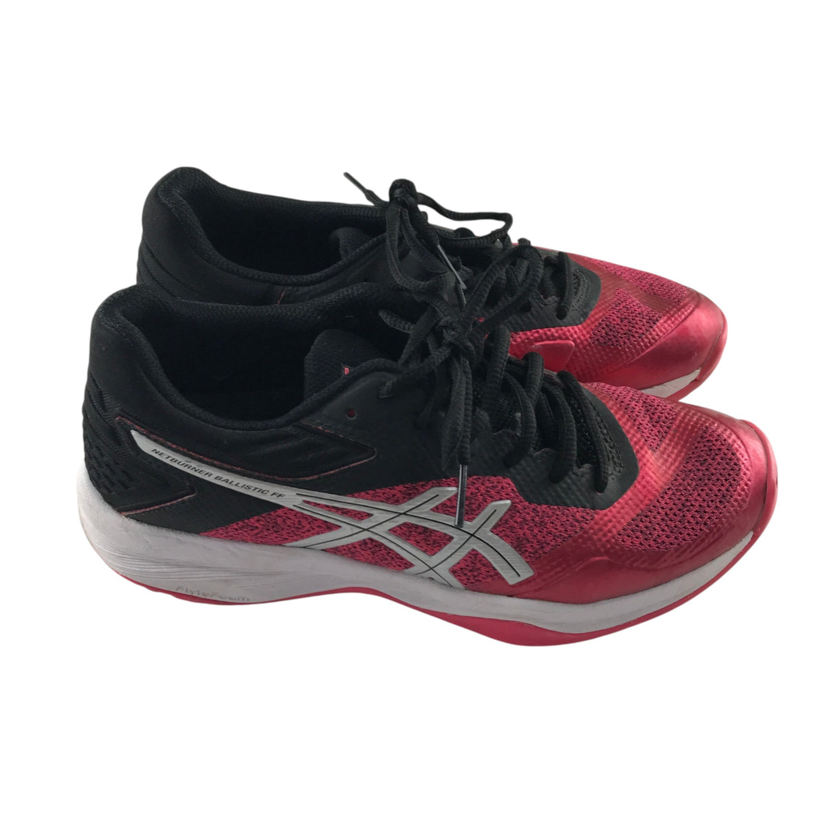 Asics shoe size 5 black and metallic pink running trainers