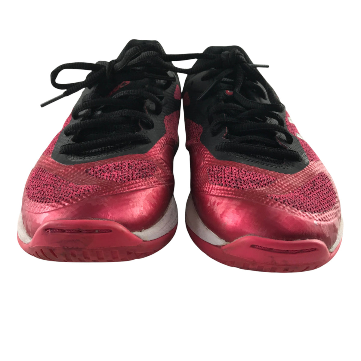 Asics shoe size 5 black and metallic pink running trainers