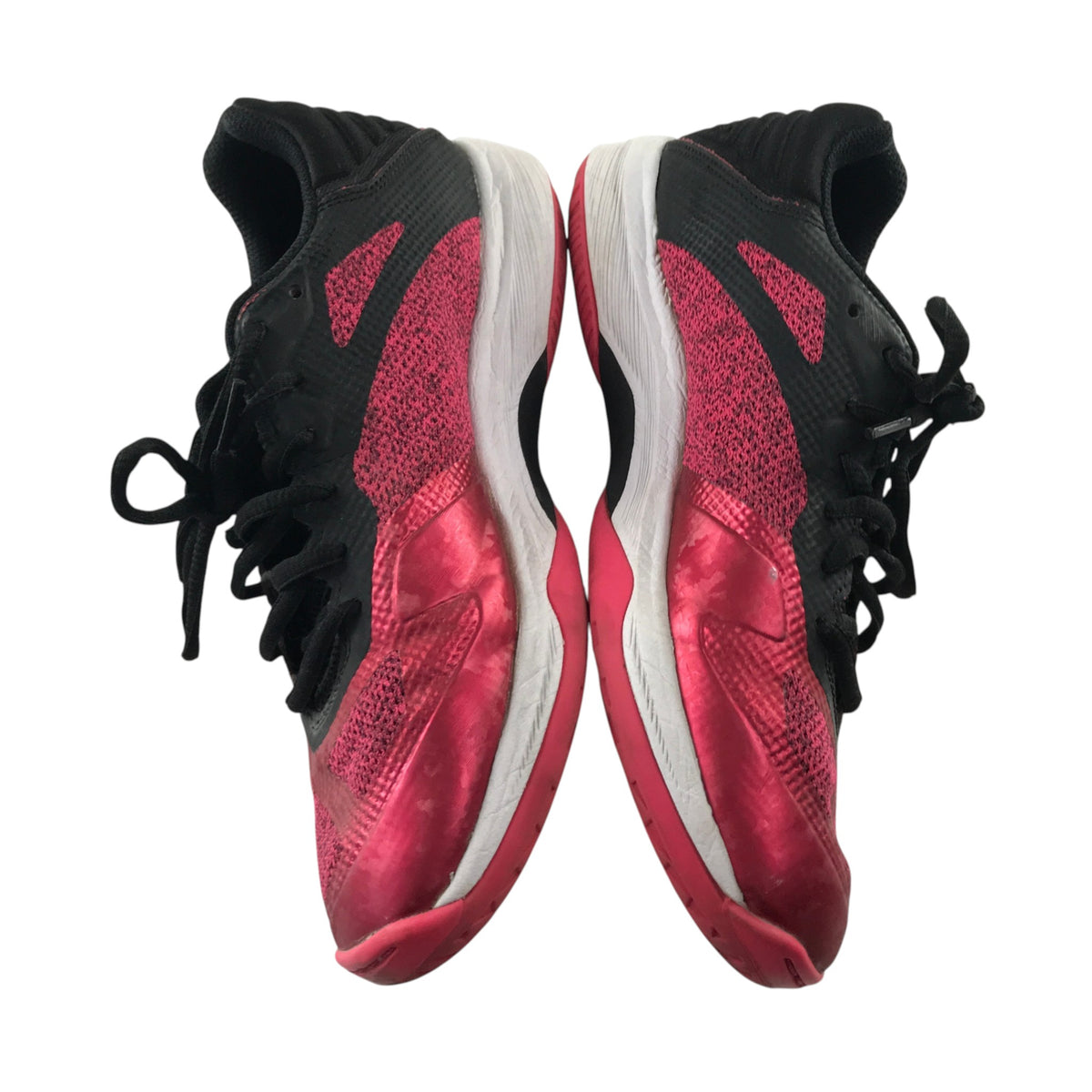 Asics shoe size 5 black and metallic pink running trainers