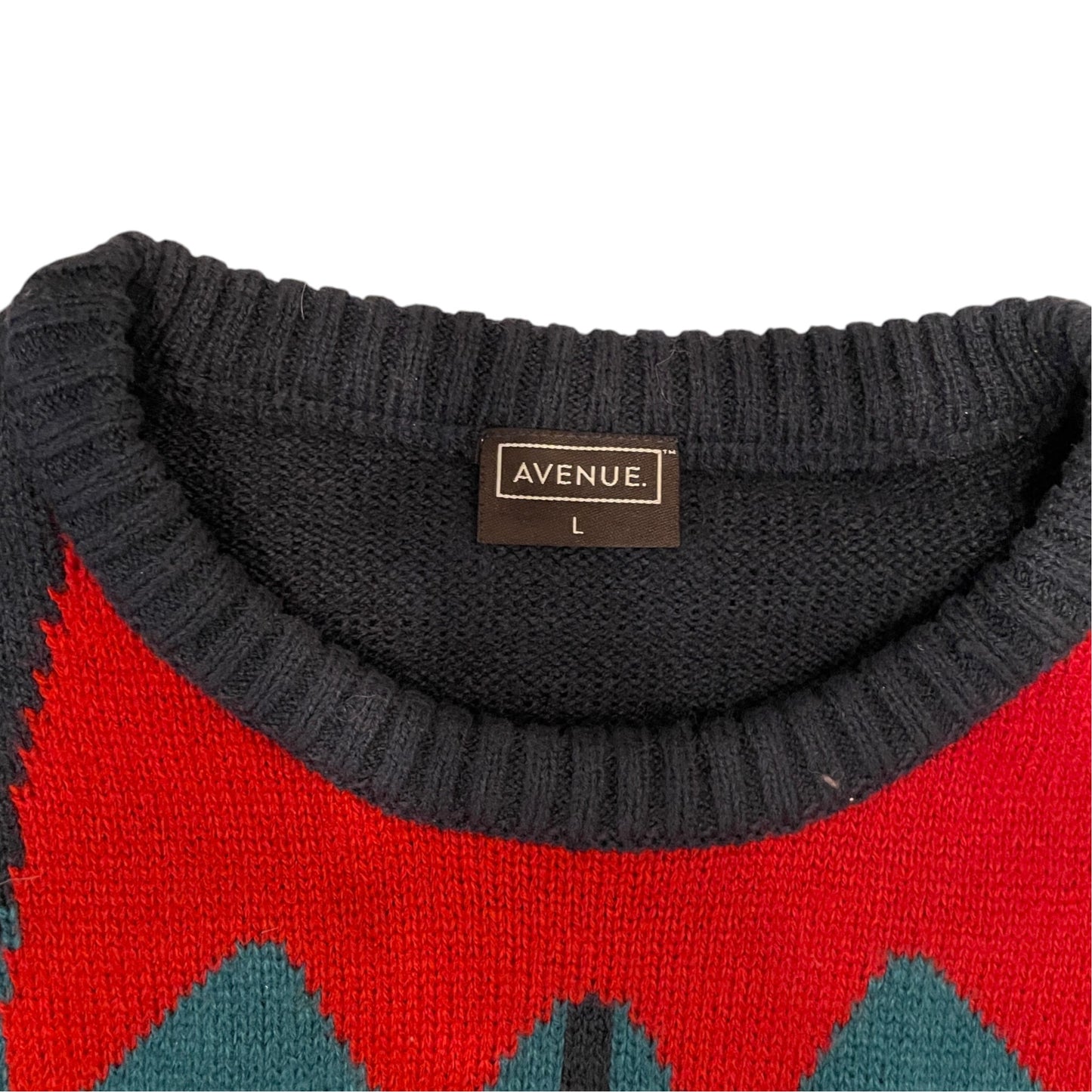 Avenue L men's grey Christmas jumper acrylic