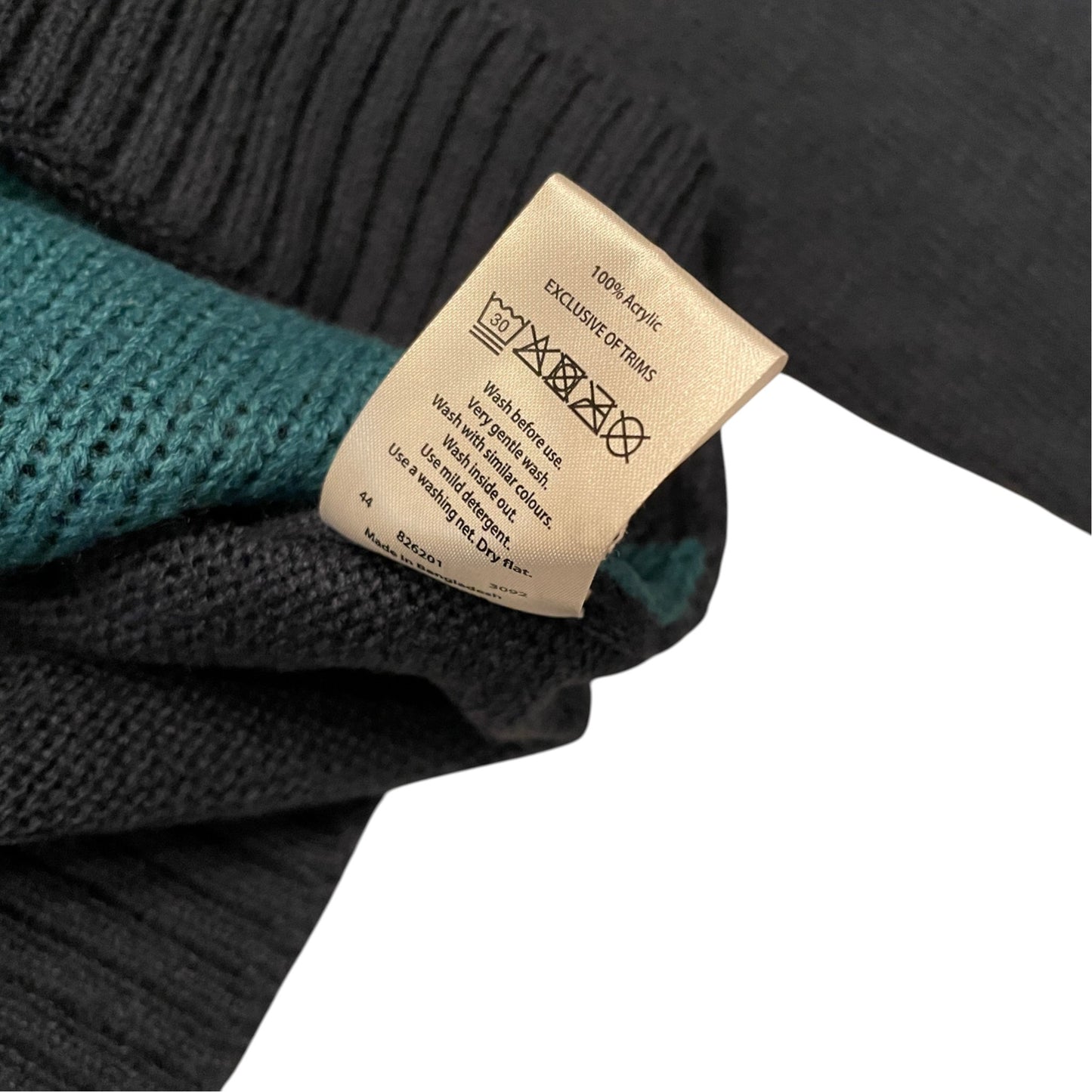 Avenue L men's grey Christmas jumper acrylic