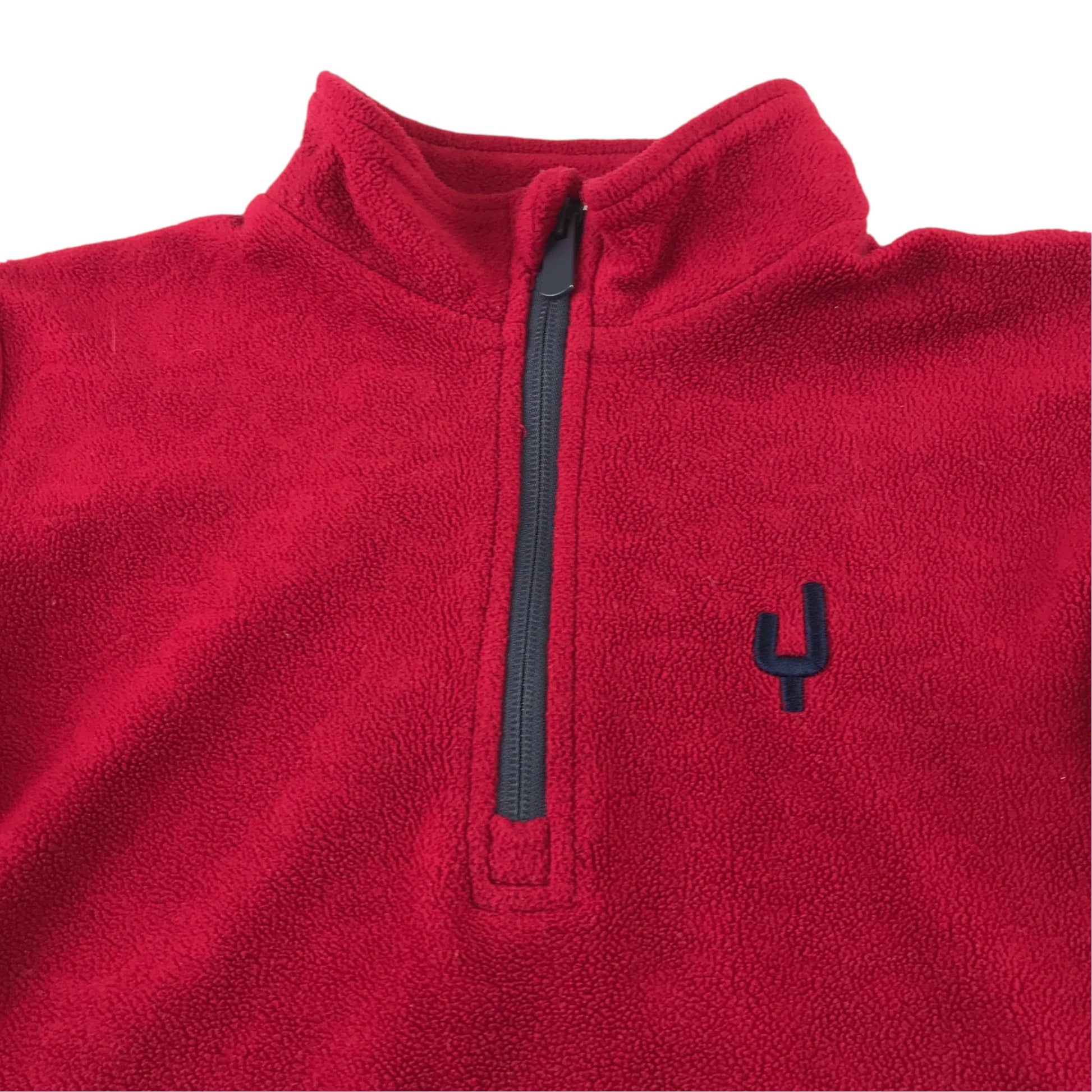 Ayacucho 7-8 years red quarter zipper fleece polyester
