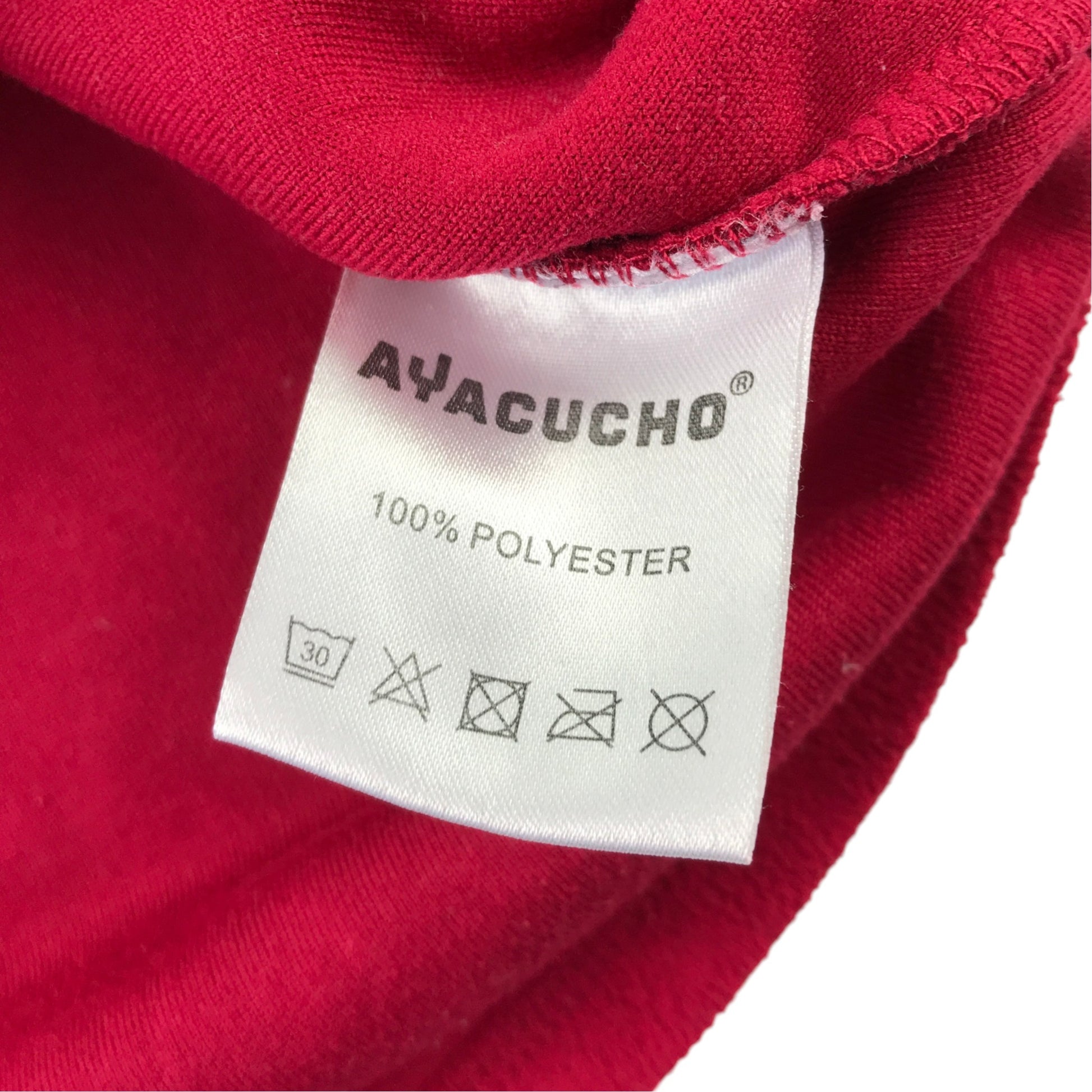 Ayacucho 7-8 years red quarter zipper fleece polyester