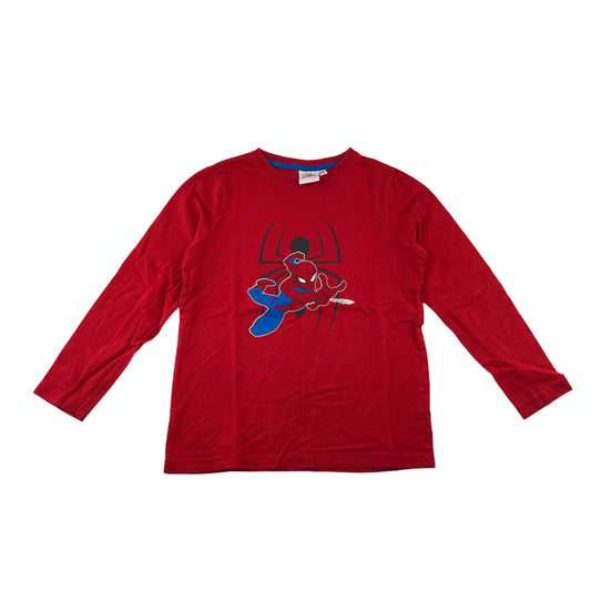 Primark t-shirt 6-7 years red long sleeve Spiderman cotton