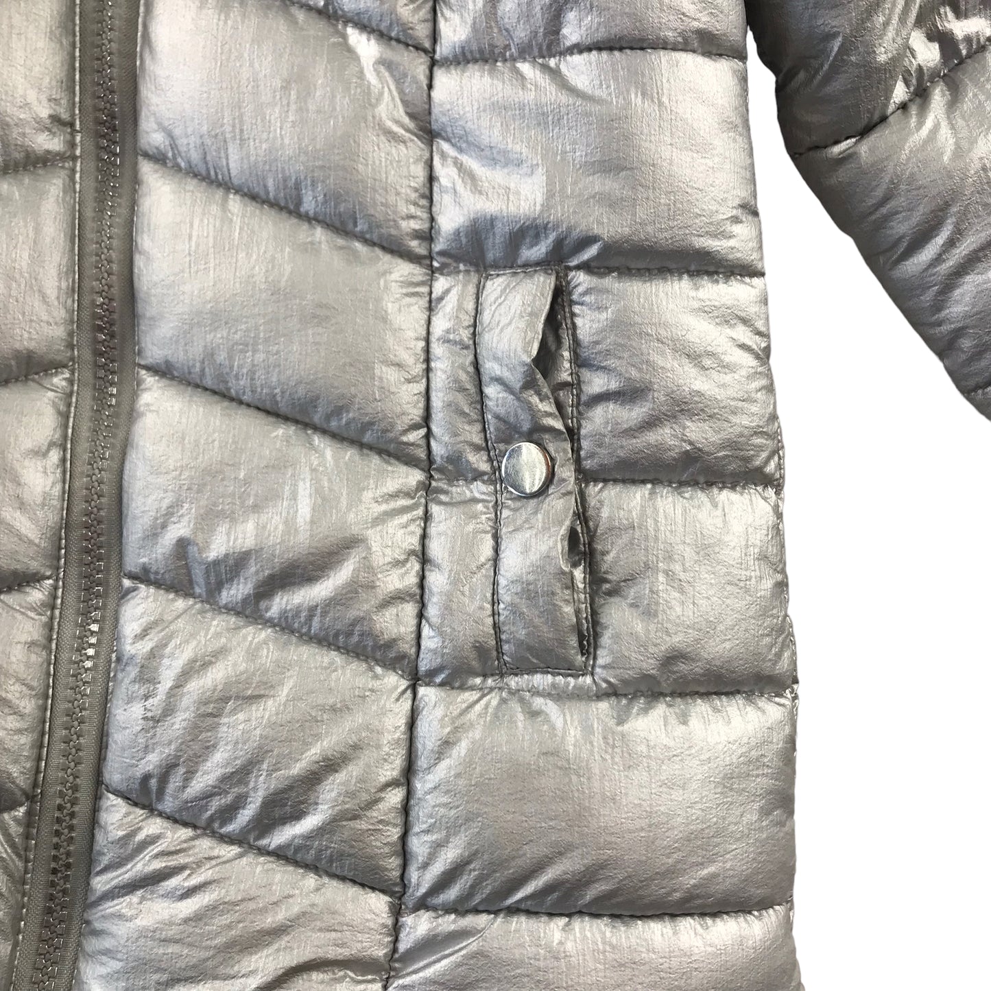 Matalan Jacket Age 6 Silver Puffer Parka