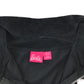 Barbie size M black cropped velour hoodie cotton polyester