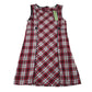 Beebay 10 years red tartan check dress cotton