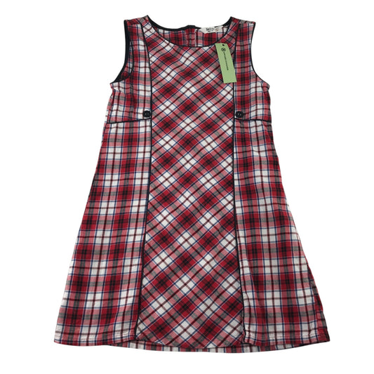 Beebay 10 years red tartan check dress cotton