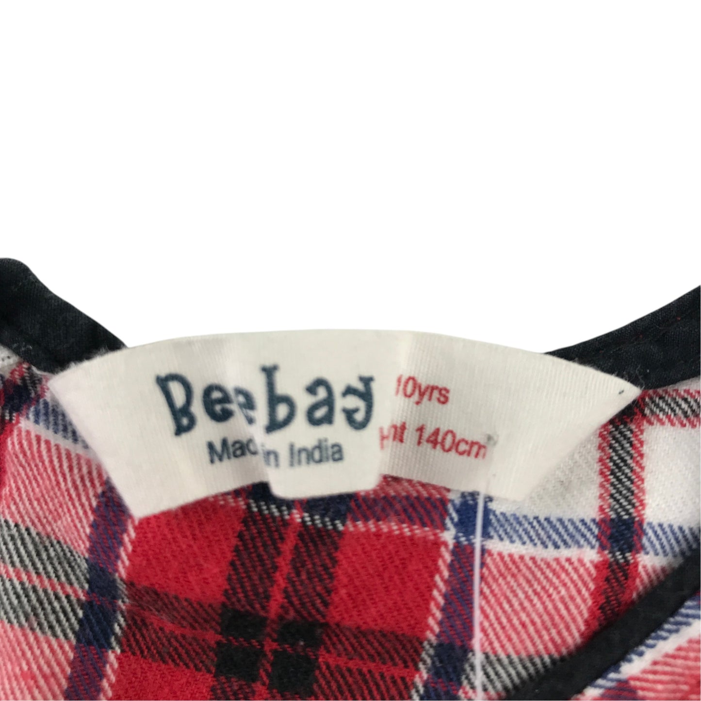 Beebay 10 years red tartan check dress cotton
