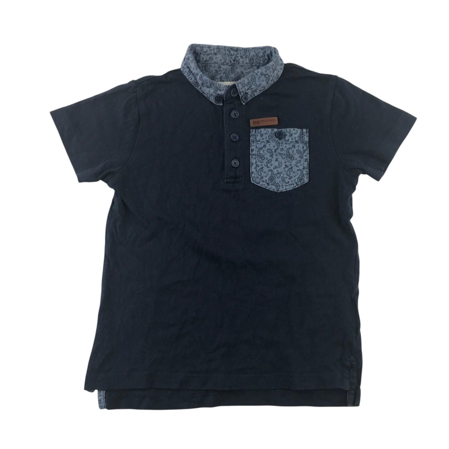 Ben Sherman 4-5 years navy blue polo shirt cotton