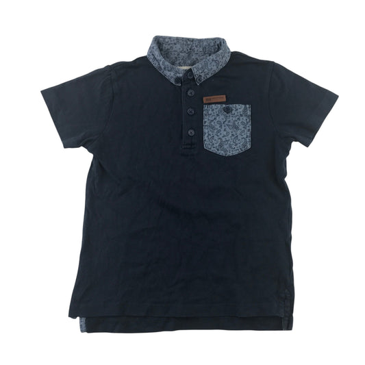 Ben Sherman 4-5 years navy blue polo shirt cotton