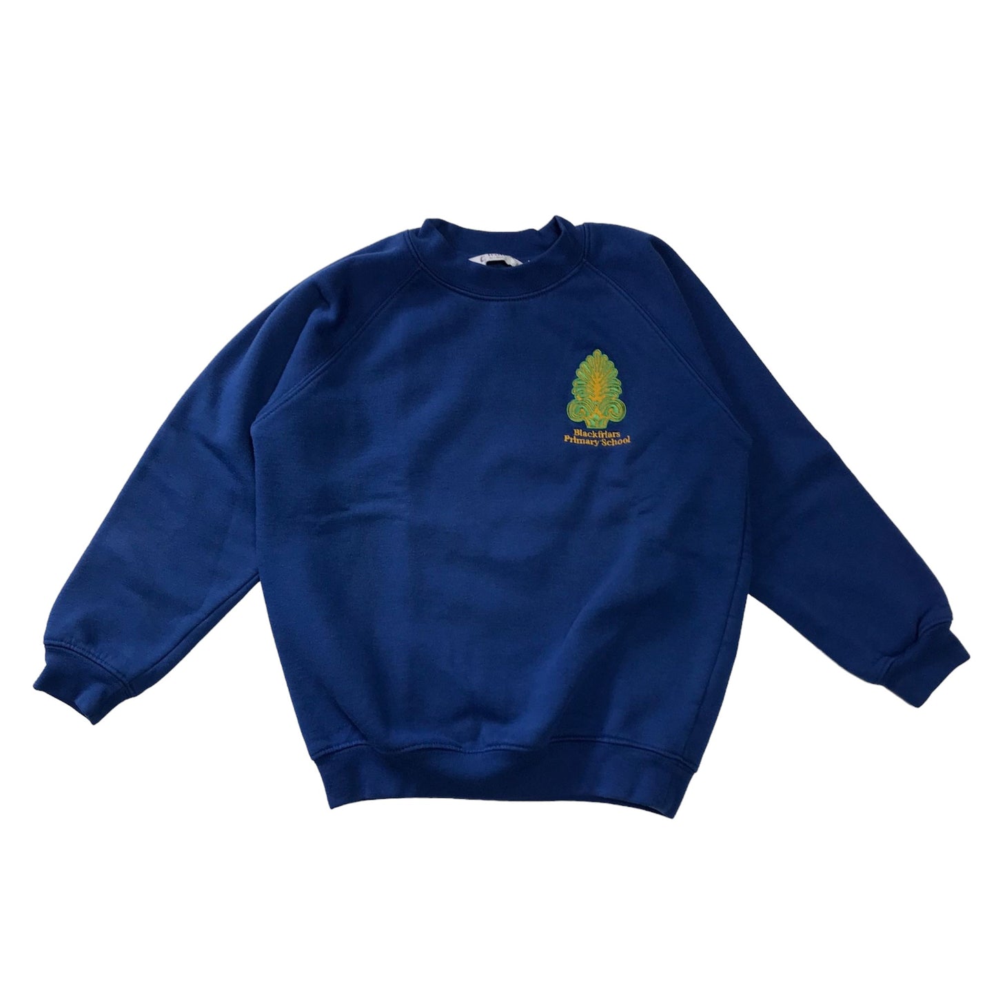 *Blackfriars Primary blue crew neck sweatshirt