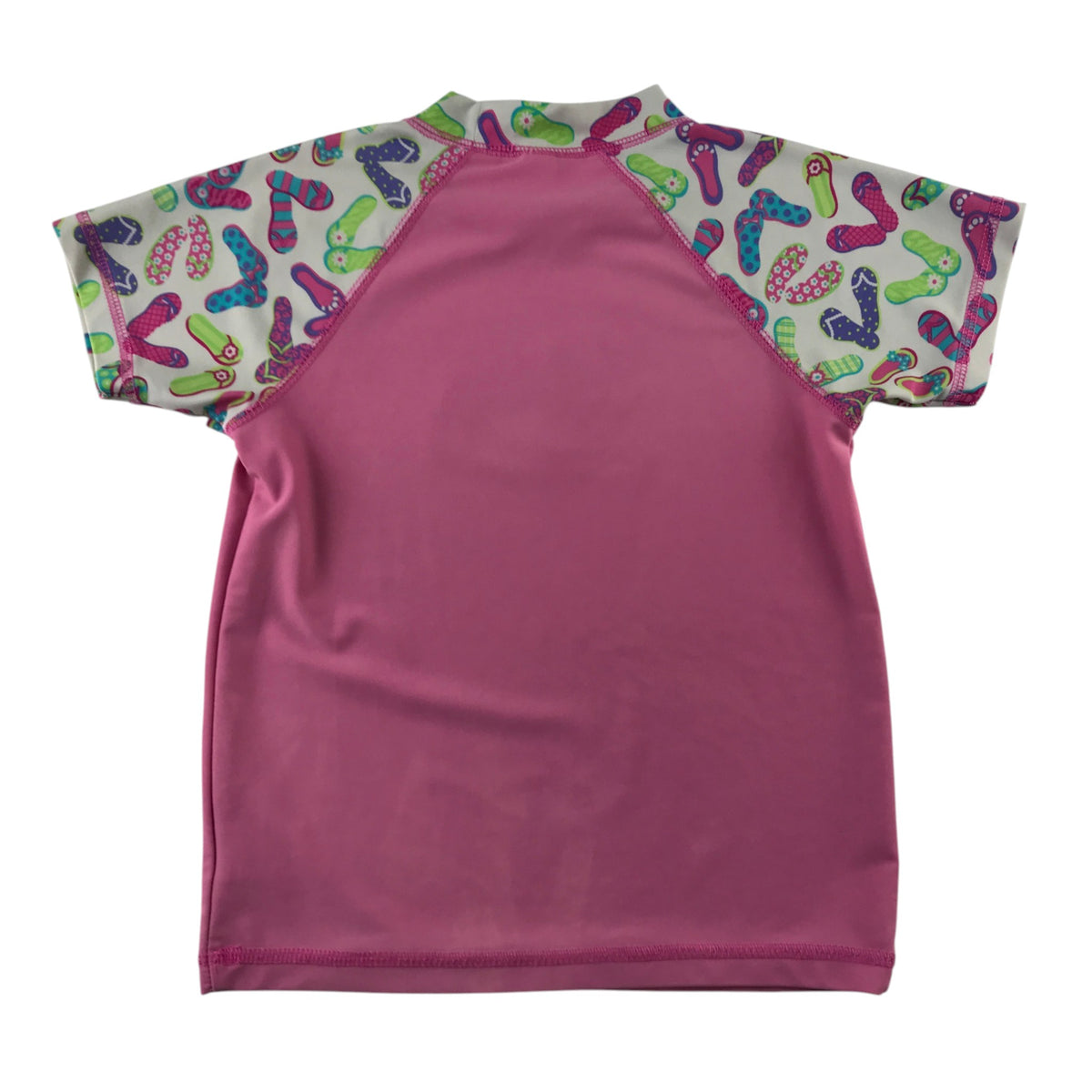 Blue Curl 6-7 years pink swim top flip flop nylon elastane