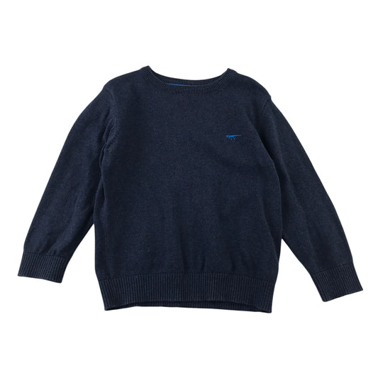 Bluezoo 6-7 years navy blue cotton jumper