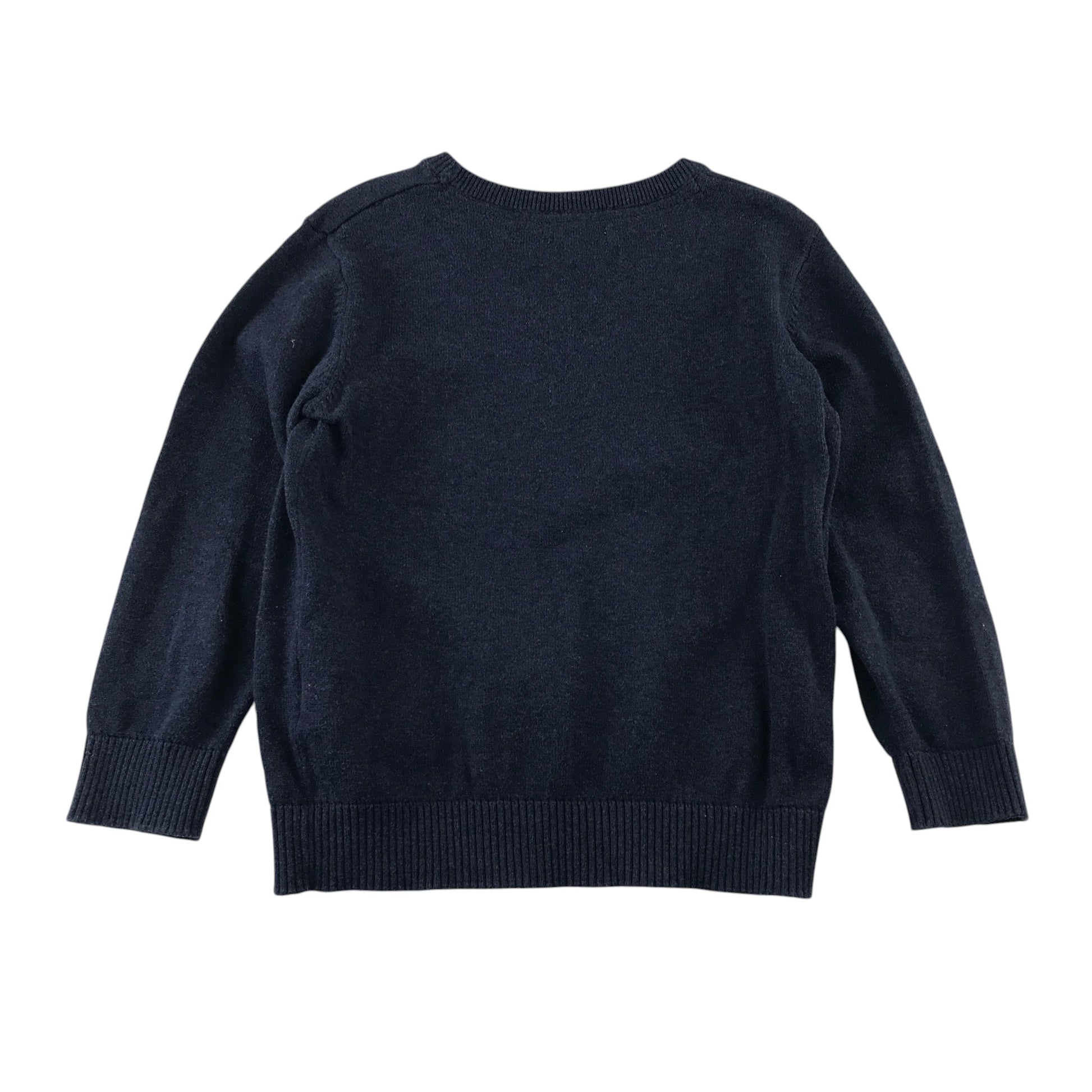 Bluezoo 6-7 years navy blue cotton jumper