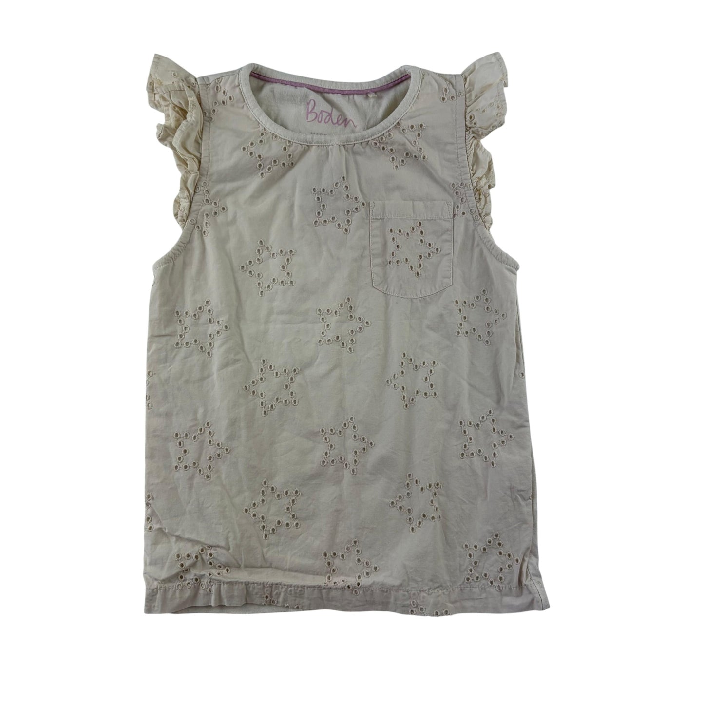 Boden 6-7 years cream blouse cotton