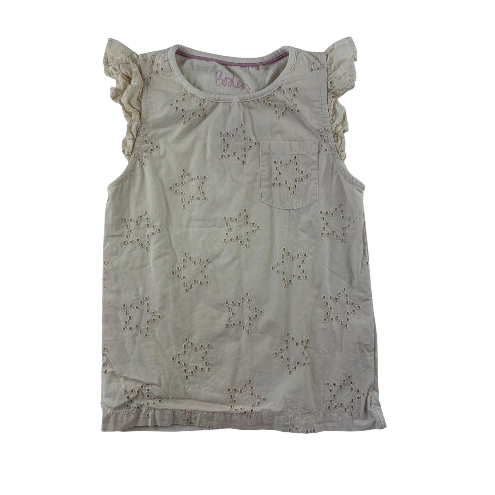 Boden 6-7 years cream blouse cotton