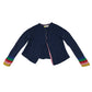 Boden 9-10 years navy cropped cotton and cashmere cardigan