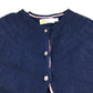 Boden 9-10 years navy cropped cotton and cashmere cardigan