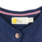 Boden 9-10 years navy cropped cotton and cashmere cardigan