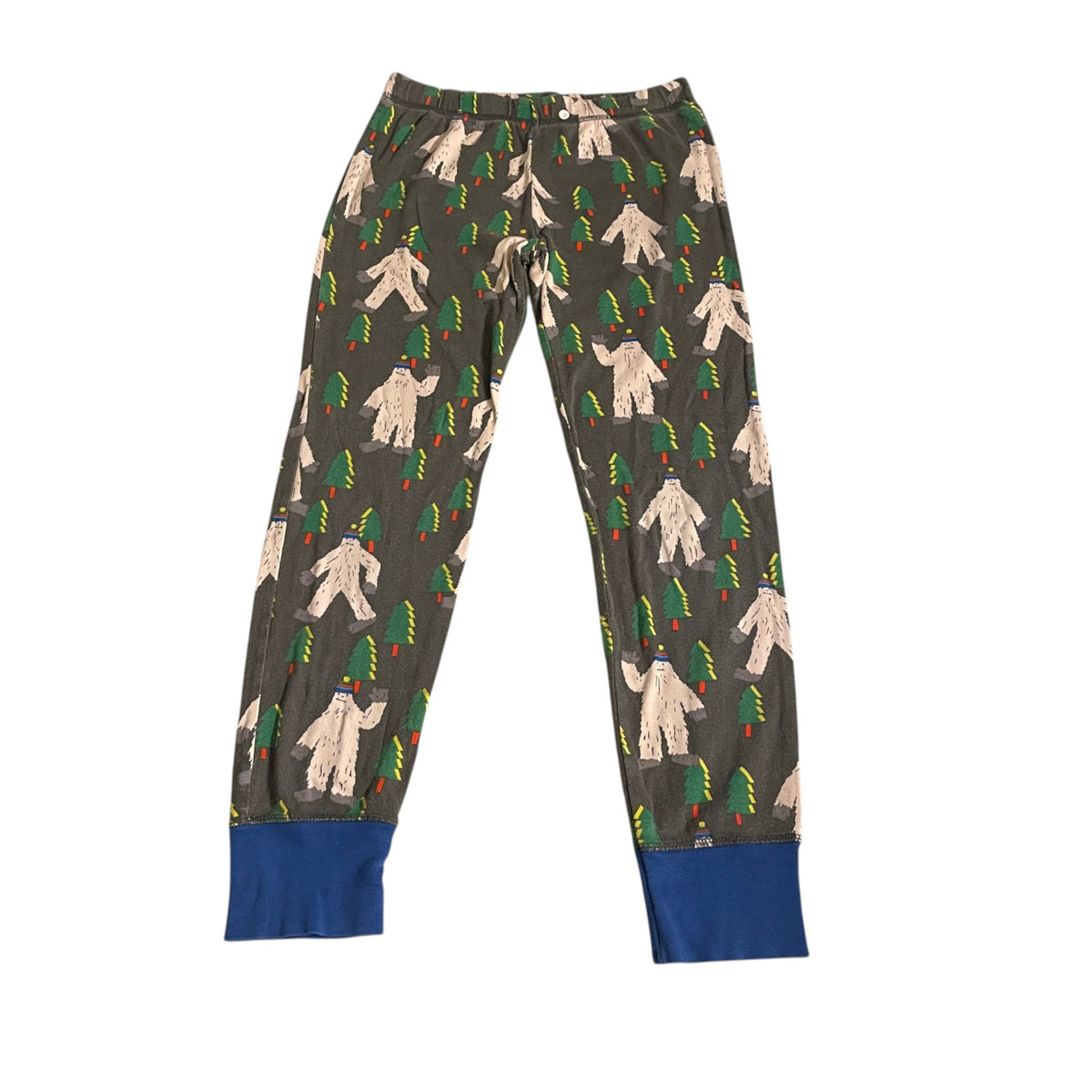 Boden 10-11 years grey pyjama set yeti print cotton