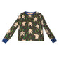Boden 10-11 years grey pyjama set yeti print cotton
