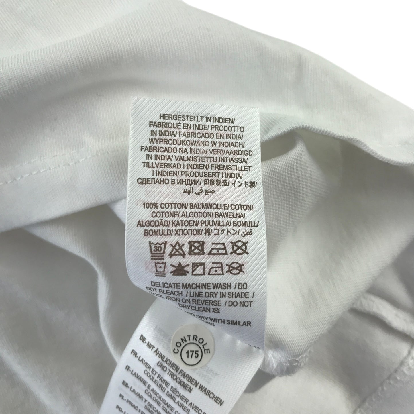 Boden 8-9 years white t-shirt embroidered lace style collar