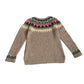 Boden 6-7 years grey and multi colour Fair Isle jumper cotton blend