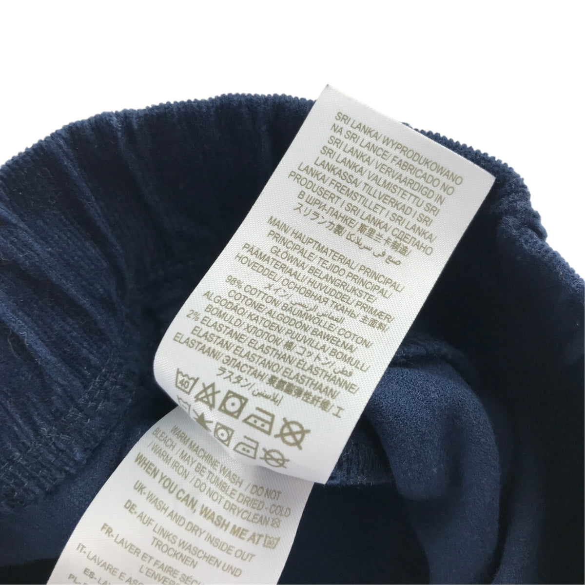 Boden 6-7 years navy blue corduroy jeggings cotton elastane