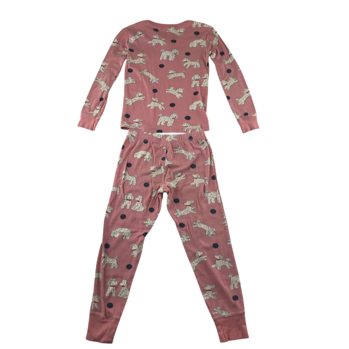 Boden 7-8 years pink pyjama set poodles cotton