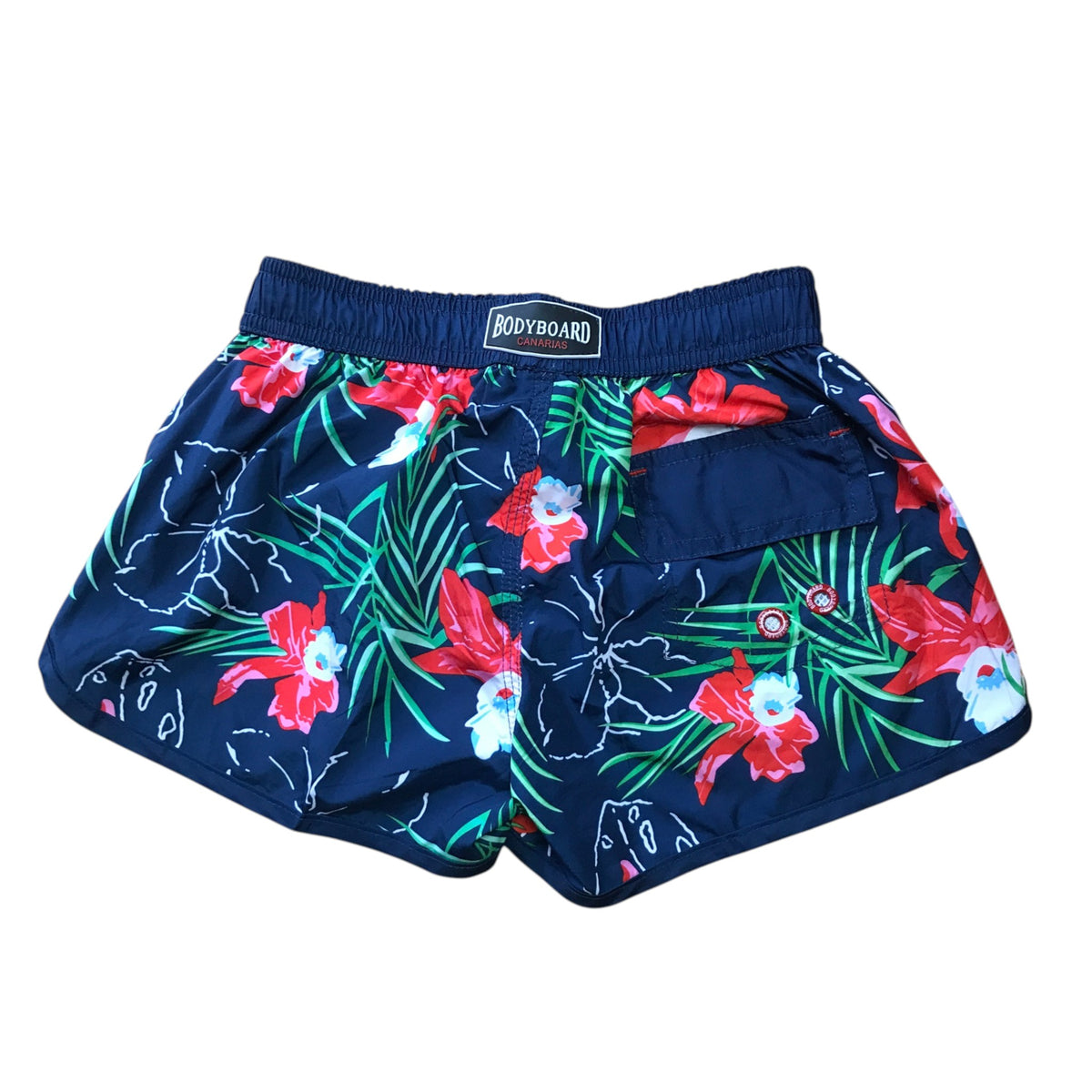 Bodyboards 5-6 years navy swim shorts floral polyester