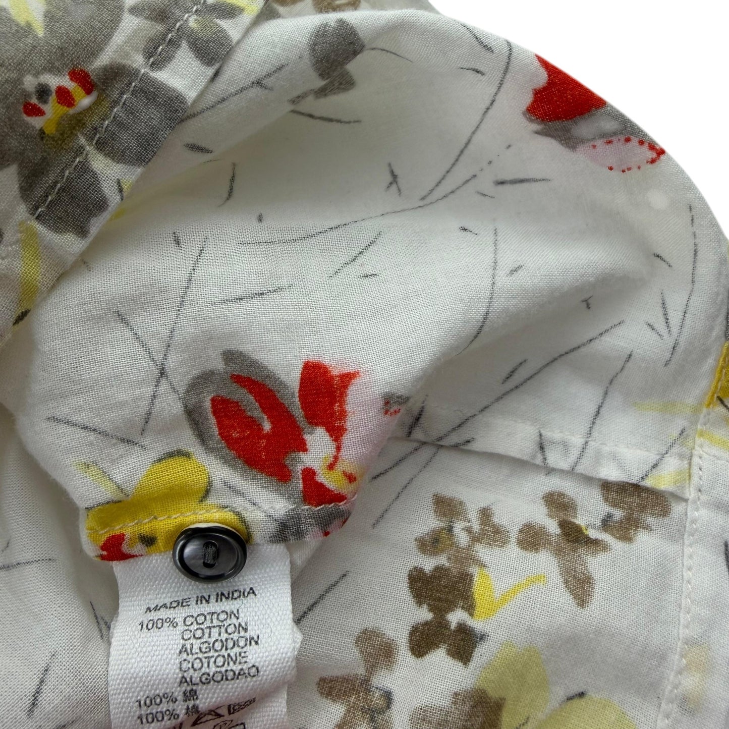 Bonpoint 5-6 years white floral blouse cotton