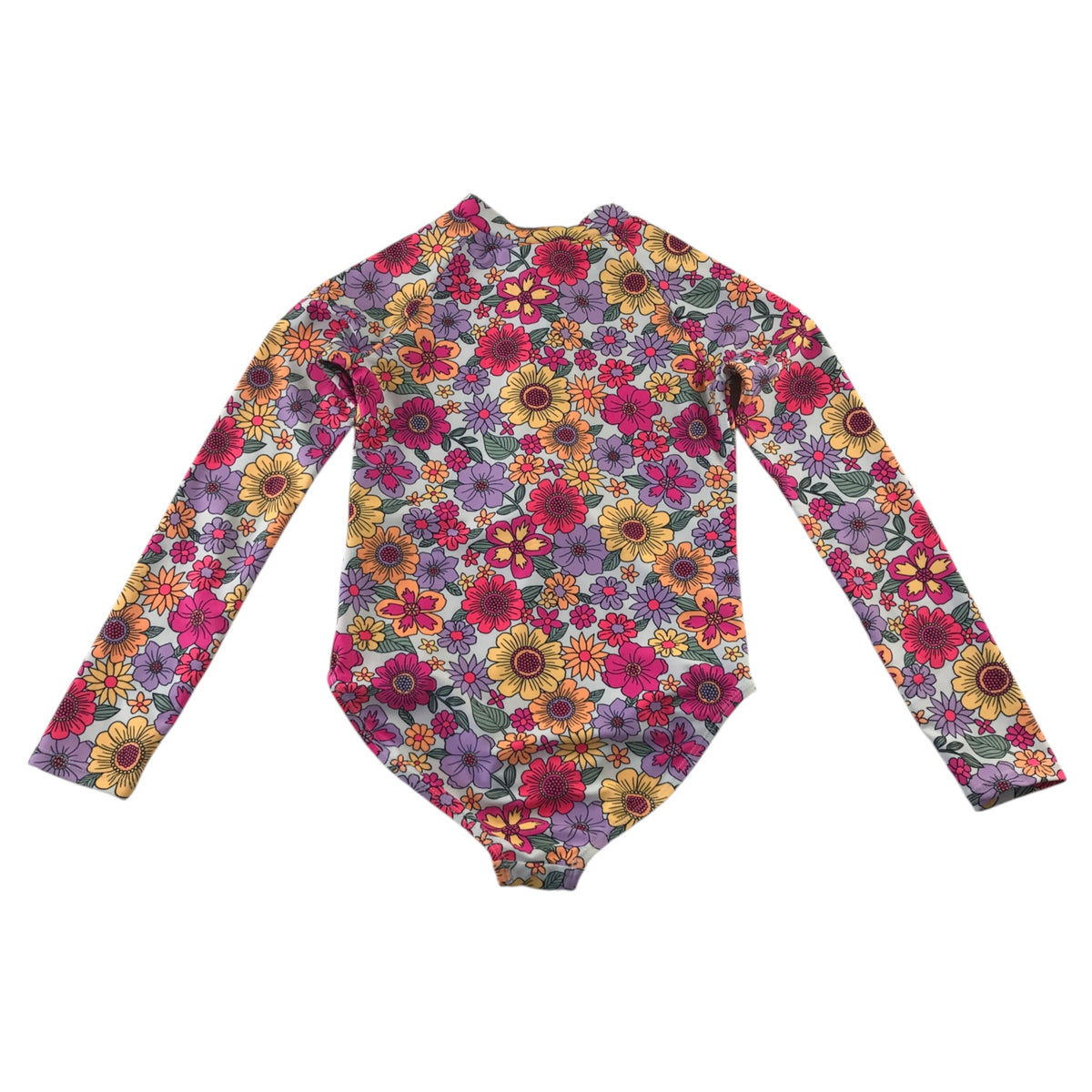 Btween 7-8 years multicolour swimsuit long sleeve polyester elastane