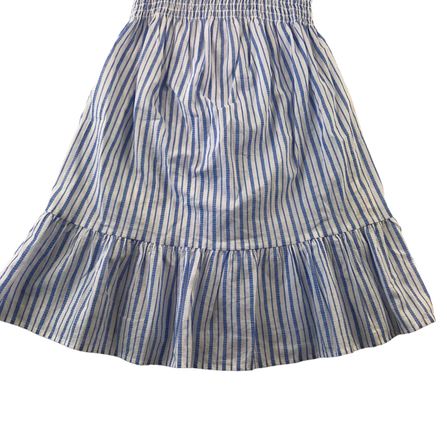 Primark Dress Age 7 Blue and White Stripes Cotton