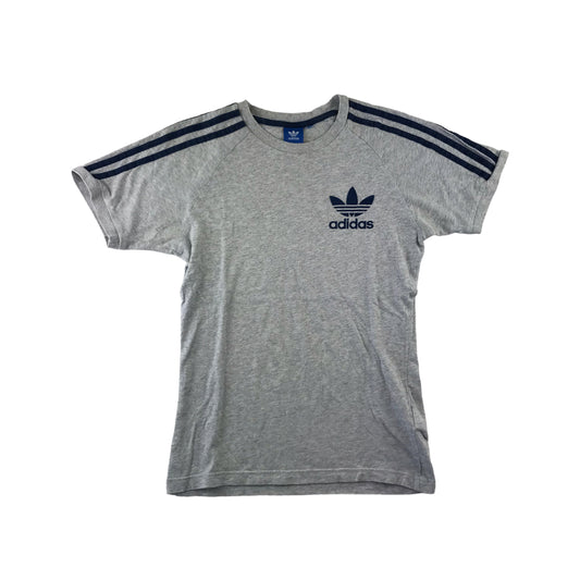 Adidas t-shirt 11-12 years grey short sleeve slim fit cotton