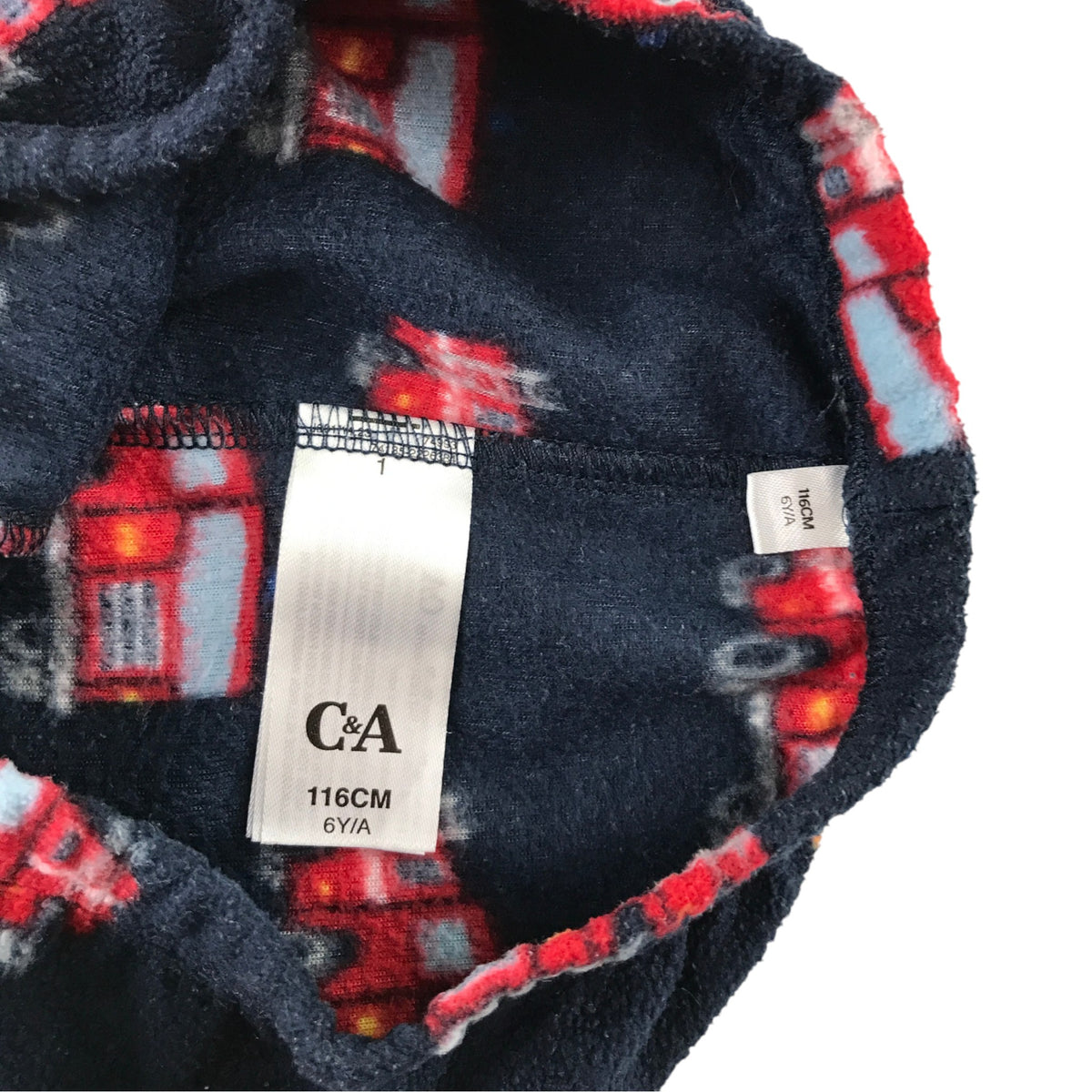 C&A 6 years dark blue pyjama set polyester