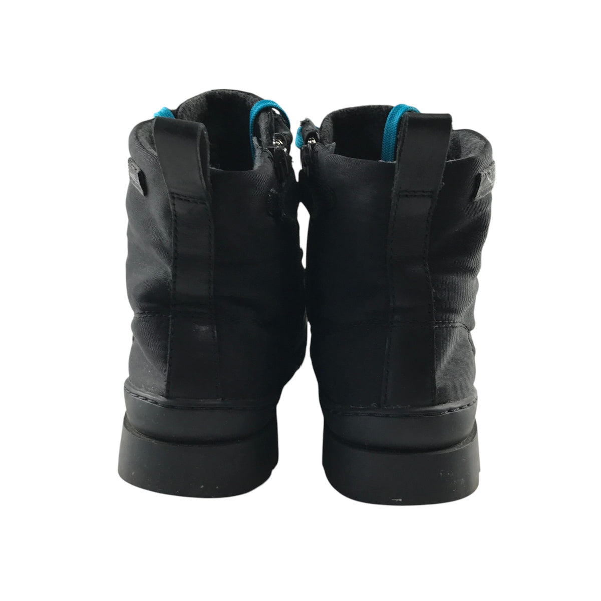 Camper size UK 5 black fashion boots with blue laces