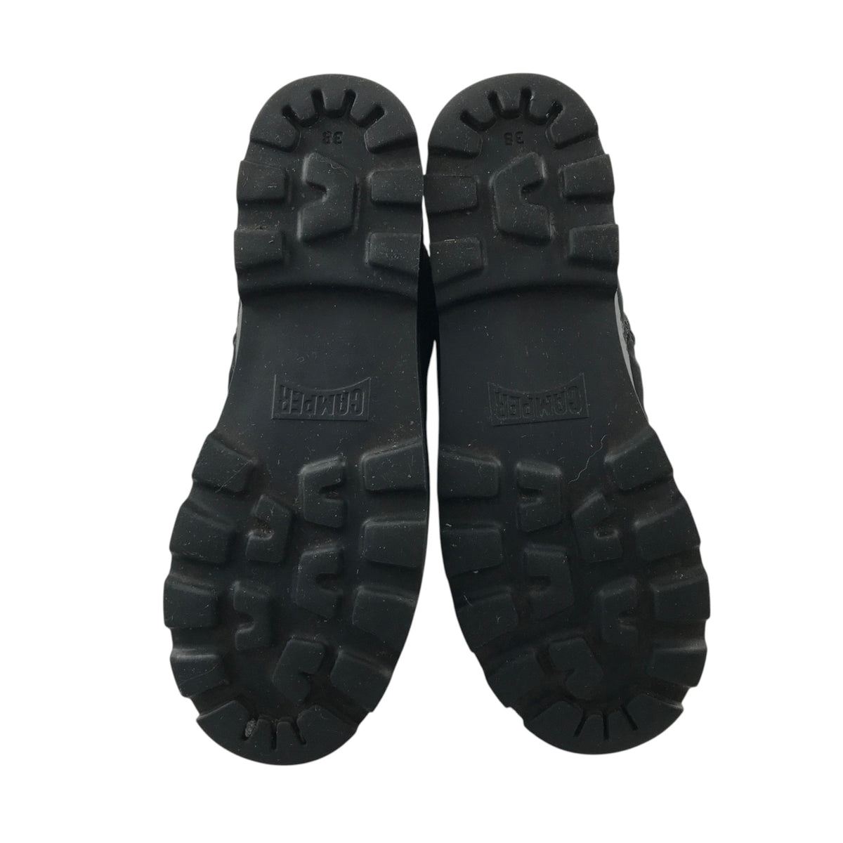 Camper size UK 5 black fashion boots with blue laces