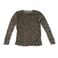 Cat & Jack 9-10 years brown pyjama set leopard print polyester elastane