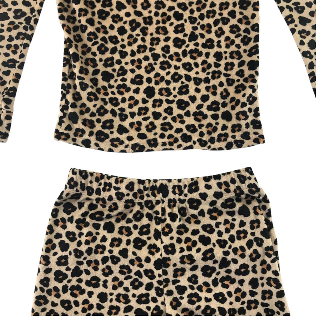 Cat & Jack 9-10 years brown pyjama set leopard print polyester elastane