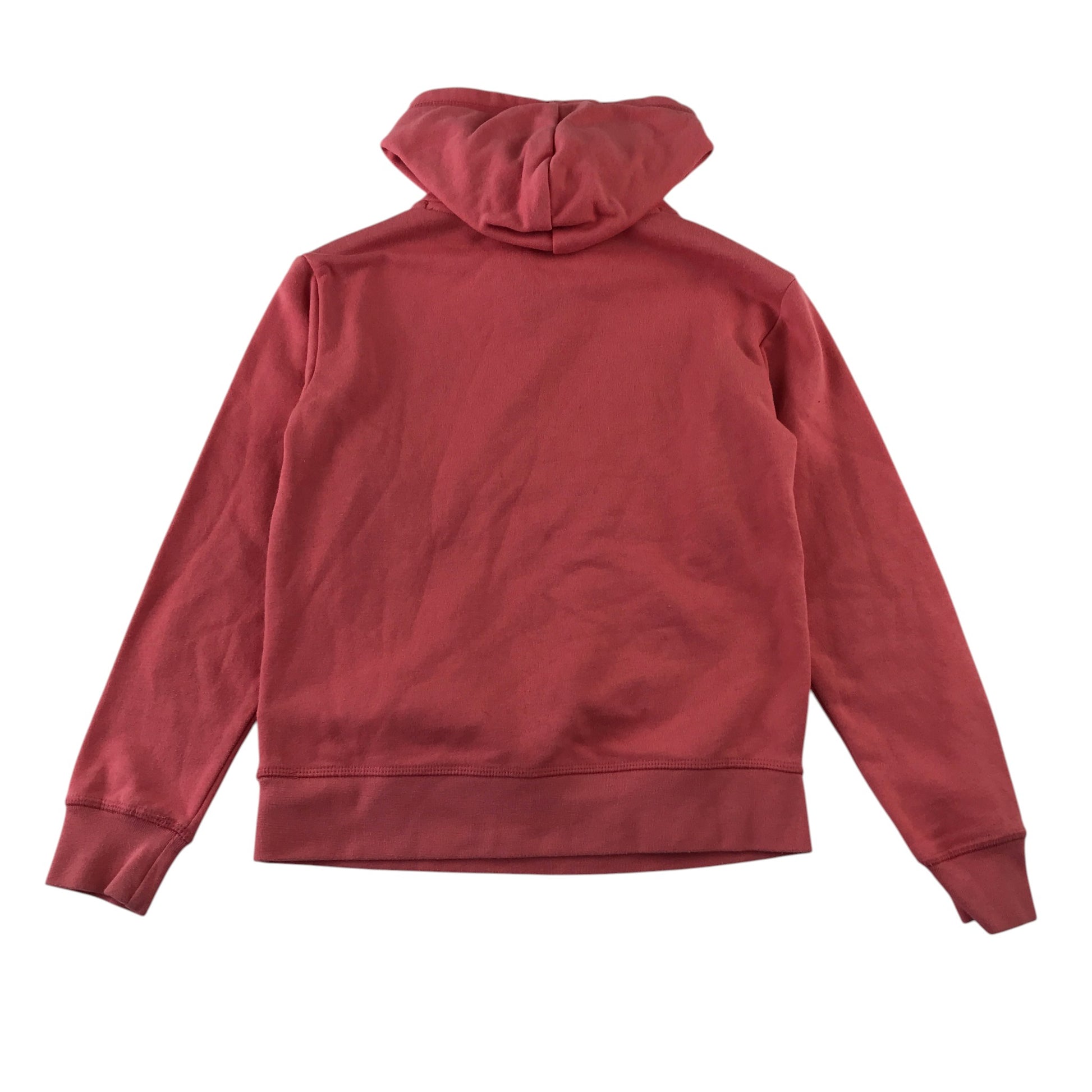 Champion 11-12 years hoodie coral red cotton polyester