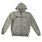 Champion size S grey hoodie full zipper cotton polyester