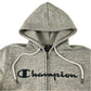 Champion size S grey hoodie full zipper cotton polyester