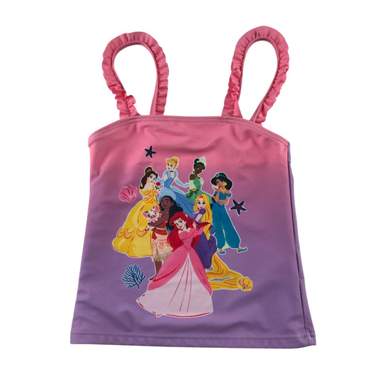 Character.com 7-8 years lilac swim top Disney princesses polyester elastane