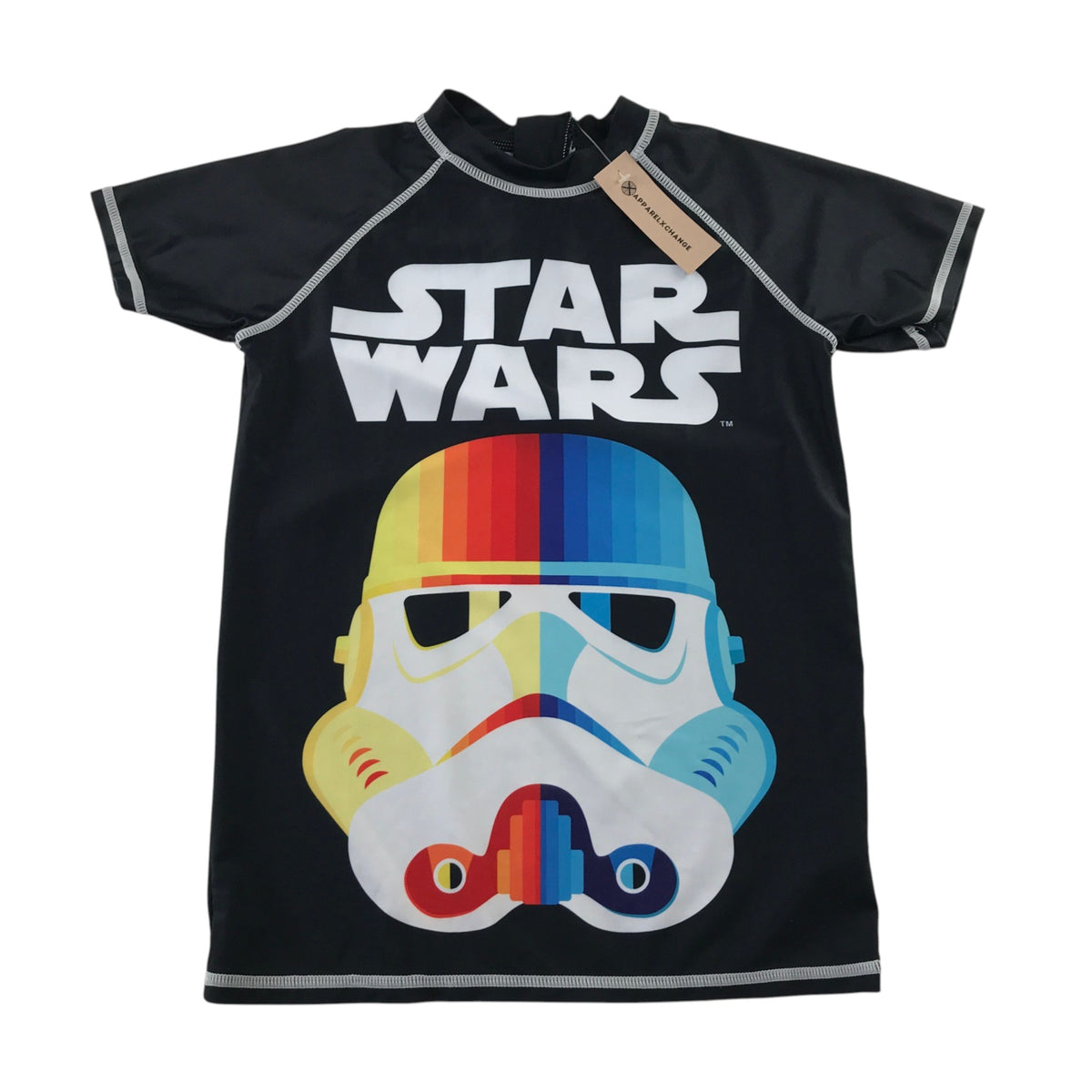 Character.com 9-10 years black swim top Star Wars polyester elastane