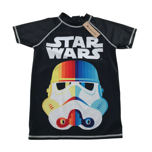 Character.com 9-10 years black swim top Star Wars polyester elastane