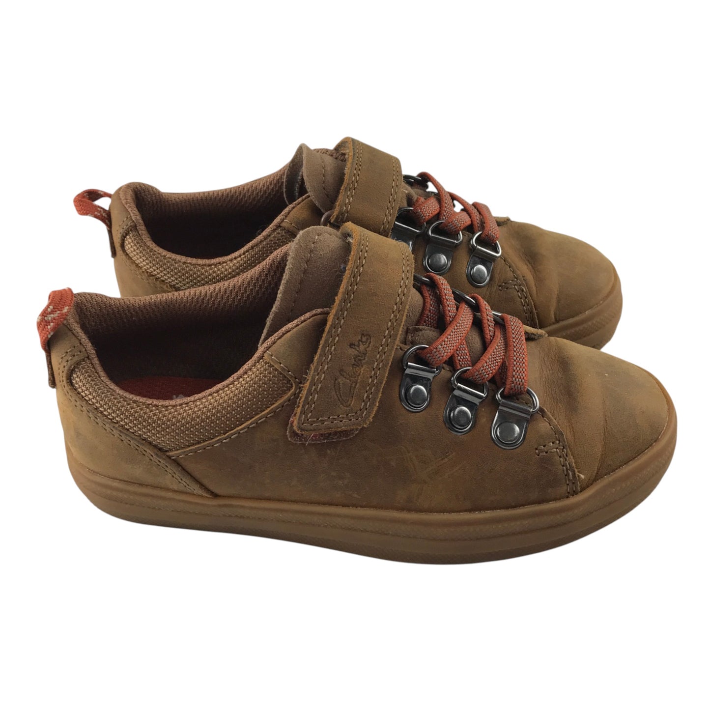Clarks UK 11 jr brown shoes